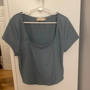Altar’d state blue square neck top medium